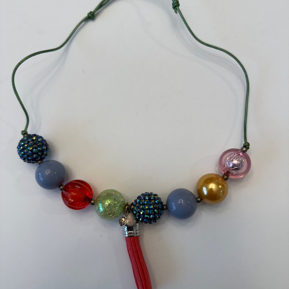 Aubrey's Bead Closet Adjustable Necklace with Tassel 0-5Y